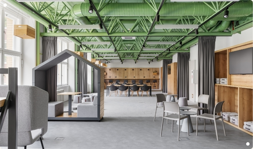 Coworking sál VŠE Praha (obsah)